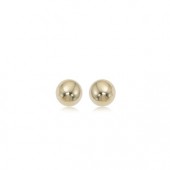 14K YELLOW GOLD 5MM BALL EARRINGS