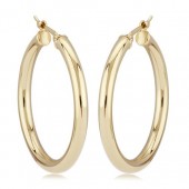 14K YELLOW GOLD TUBE EARRINGS