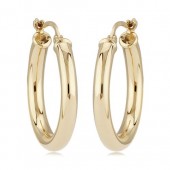14K YELLOW GOLD LOOP EARRINGS