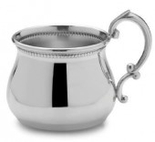 Pewter Beaded Baby Cup