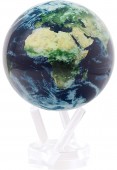 SPINNING EARTH WITH CLOUDS GLOBE 4.5 INCHES ON ACRYLIC BASE