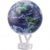 SPINNING EARTH WITH CLOUDS GLOBE 6 INCHES WITH ACRYLIC BASE