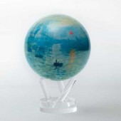 Sunrise by Monet 4.5 inch  Rotating Globe on Stand