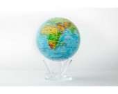 BLUE RELIEF MAP 6 inch GLOBE WITH ACRYLIC BASE