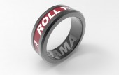 TUNGSTEN ROLL TIDE BLACK ION PLATED SIZE 10 BAND