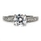 Martin Flyer 18K White Gold And Platinum Diamond Semi-Mount Engagement Ring 