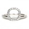 14K White Gold Diamond Halo Enhancer Ring