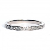 Sylvie 18K White Gold Diamond Wedding Ring