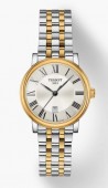 TISSOT LADIES CARSON TWO TONE WATCH WITH ROMAN DIAL