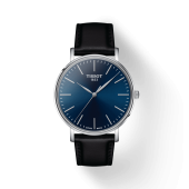 TISSOT EVERYTIME GENTS WATCH WITH BLUE DIAL AND BLACK STRAP