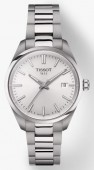 Tissot PR100 34mm Stainless Watch with Silver Dial
