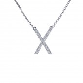 0.42 ct tw The X Necklace