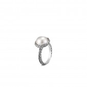 Classic Chain Ring with Mabe Freshwater Pearl
