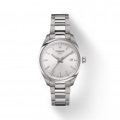 Tissot PR100 34mm Stainless Watch with Silver Dial