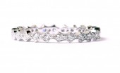 14K White Gold Diamond Stackable Eternity Band Size 6