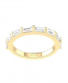 14K YELLOW GOLD .75CTW BAGUETTE DIAMOND STACKABLE BAND
