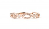 14K ROSE GOLD .25CTW DIAMOND STACKABLE RING