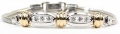 14K White Gold Hpke 794/2 Starter Bracelet .45Ctw