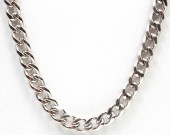 STERLING SILVER 22 INCH GENTS CURB CHAIN
