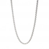 STAINLESS STEEL 2.5MM ROUND BOX CHAIN 22 INCHES