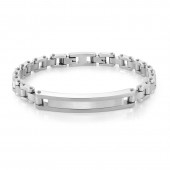 Stainless Steel Bicycle Chain Id Bracelet8-8.5 Inches