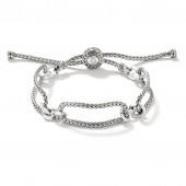 JOHN HARDY CLASSIC CHAIN STERLING SILVER LINK PULL THROUGH BRACELET