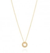 Anna Beck Sterling Silver Gold Plate Open Disc Necklace