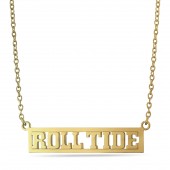 GOLD PLATED ROLL TIDE NECKLACE