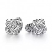 Gabriel Sterling Silver Double Love Knot Cuff Links
