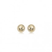 14K Yellow Gold 5Mm Ball Earrings