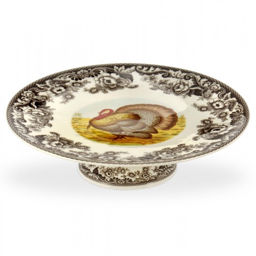 Woodland Footed Cake Plate