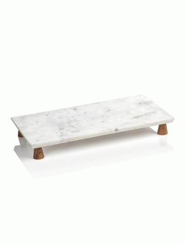 Amalfi Footed Marble Cheese Tray