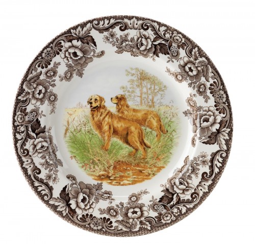 Golden Retriever Salad Plate