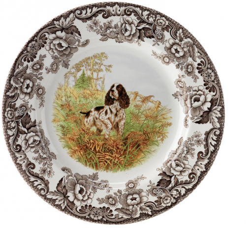 English Springer Spaniel Salad Plate
