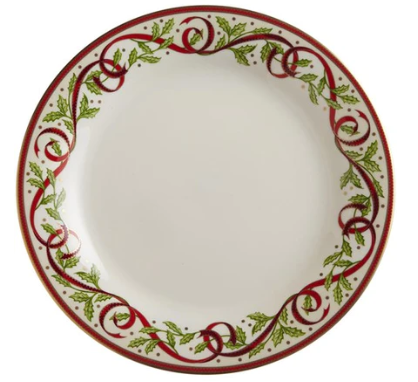Winter Festival White Dinner Plate