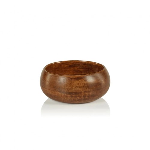 Gabonese Round Mango Wood Bowl