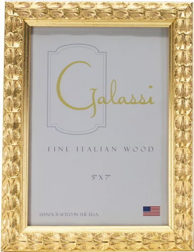 5x7 Waterlily Gold Frame