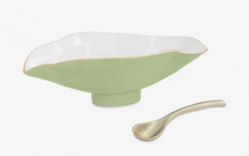 Encanto Claire Green Bowl with Spoon