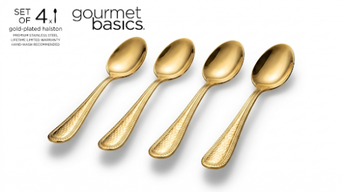 S/4 Hammered Demitasse Spoons