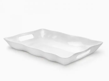 Ruffled Melamine 18x12 Tray