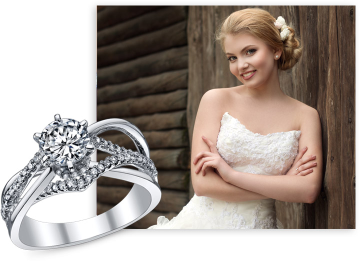 Platinum 0.50 De Beers Forevermark Pear 0.27 CTW Diamond