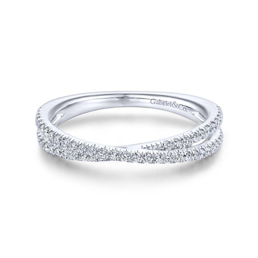 White gold shop diamond stacking ring